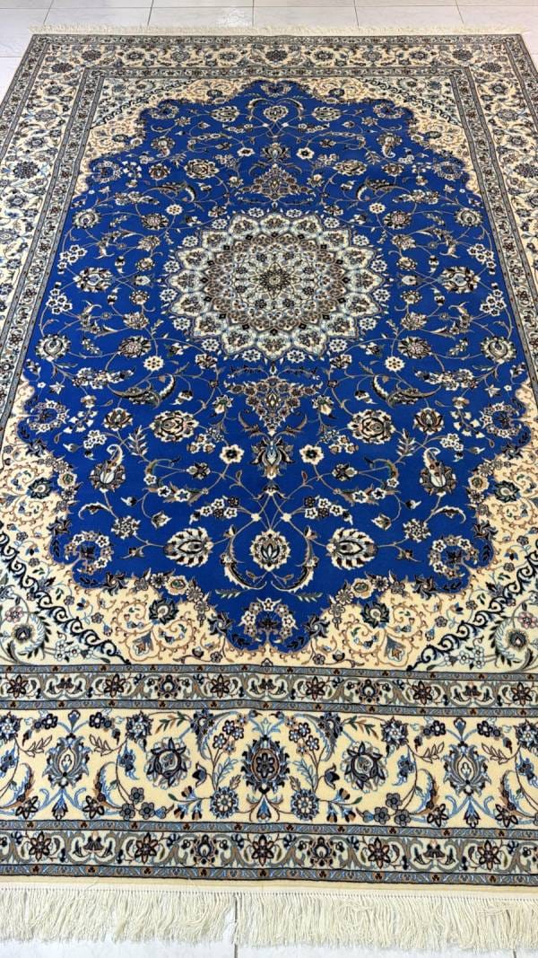 Handmade Iranian Nain Shishla Habibian Carpet – 2m x 3m, Persian Elegance and Craftsmanship