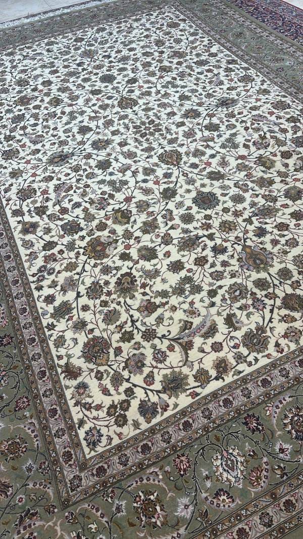 Persian Qum Wool & Silk Carpet (Ref. 5748) – 3.60m x 2.46m, Handmade Luxury in Sharjah