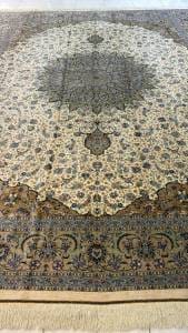 Kashan Pure Silk Handmade Carpet by Badida Farch Brand