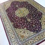 Persian Kashan Silk Rug,  Handmade Luxury Carpet in UAE