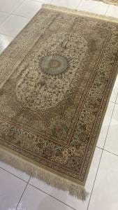 Handmade Iranian Qum Pure Silk Carpet – Luxurious Persian Rug in UAE